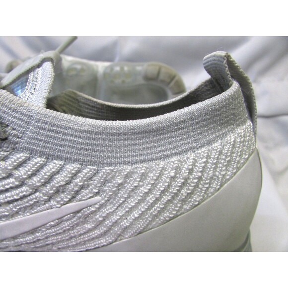 Nike Air VaporMax Flyknit 3 Shoes Womens 7.5 White Platinum Running Sneakers - Picture 8 of 13